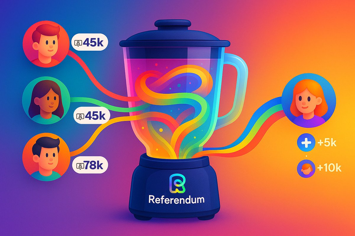 REFERENDUM (@referendum_app) on Twitter photo 🧐 Growing your Telegram still feels pay‑to‑play: buy shout‑outs, beg bigger channels, or pray your X audience migrates. What if one sharp argument pulled the crowd to you instead?
Enter <a href="/referendum_app/">REFERENDUM</a>: only one unique vote per topic, every POV stacked in a single feed. Post 🧐 Growing your Telegram still feels pay‑to‑play: buy shout‑outs, beg bigger channels, or pray your X audience migrates. What if one sharp argument pulled the crowd to you instead?
Enter <a href="/referendum_app/">REFERENDUM</a>: only one unique vote per topic, every POV stacked in a single feed. Post