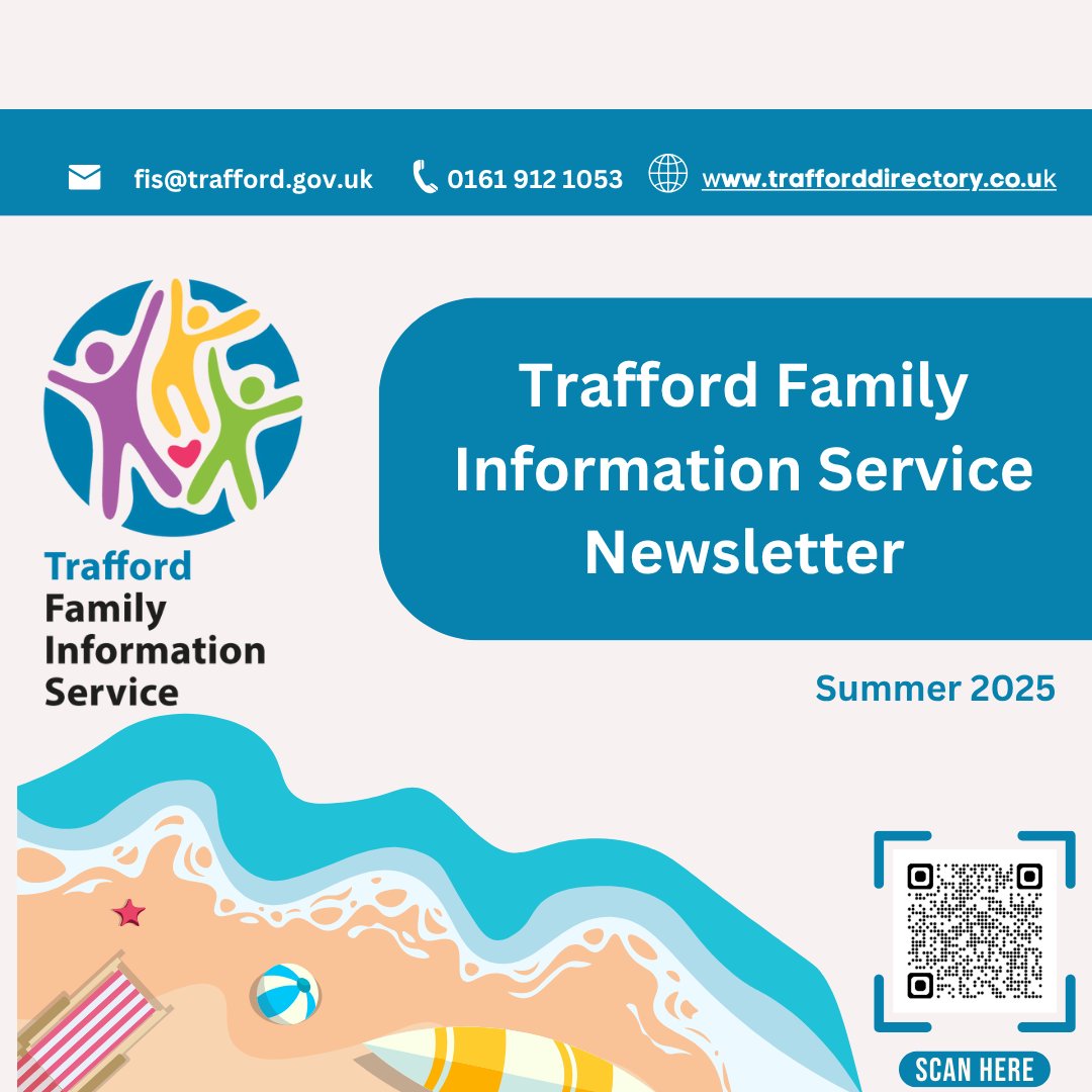 TraffordFIS's tweet image. Check out our latest Family Information Service (FIS) newsletter! Highlights: ⭐Summer activities & childcare ⭐Kooth support ⭐Trafford Family Hubs ⭐Funding updates ⭐Meet the team ⭐Contact us For more info 👇 trafforddirectory.co.uk/kb5/trafford/f…