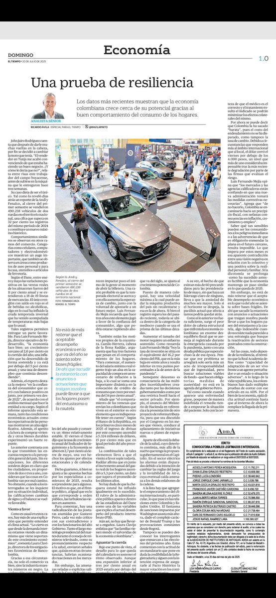 Mi análisis del domingo pasado en <a href="/ELTIEMPO/">EL TIEMPO</a> en su versión en papel: