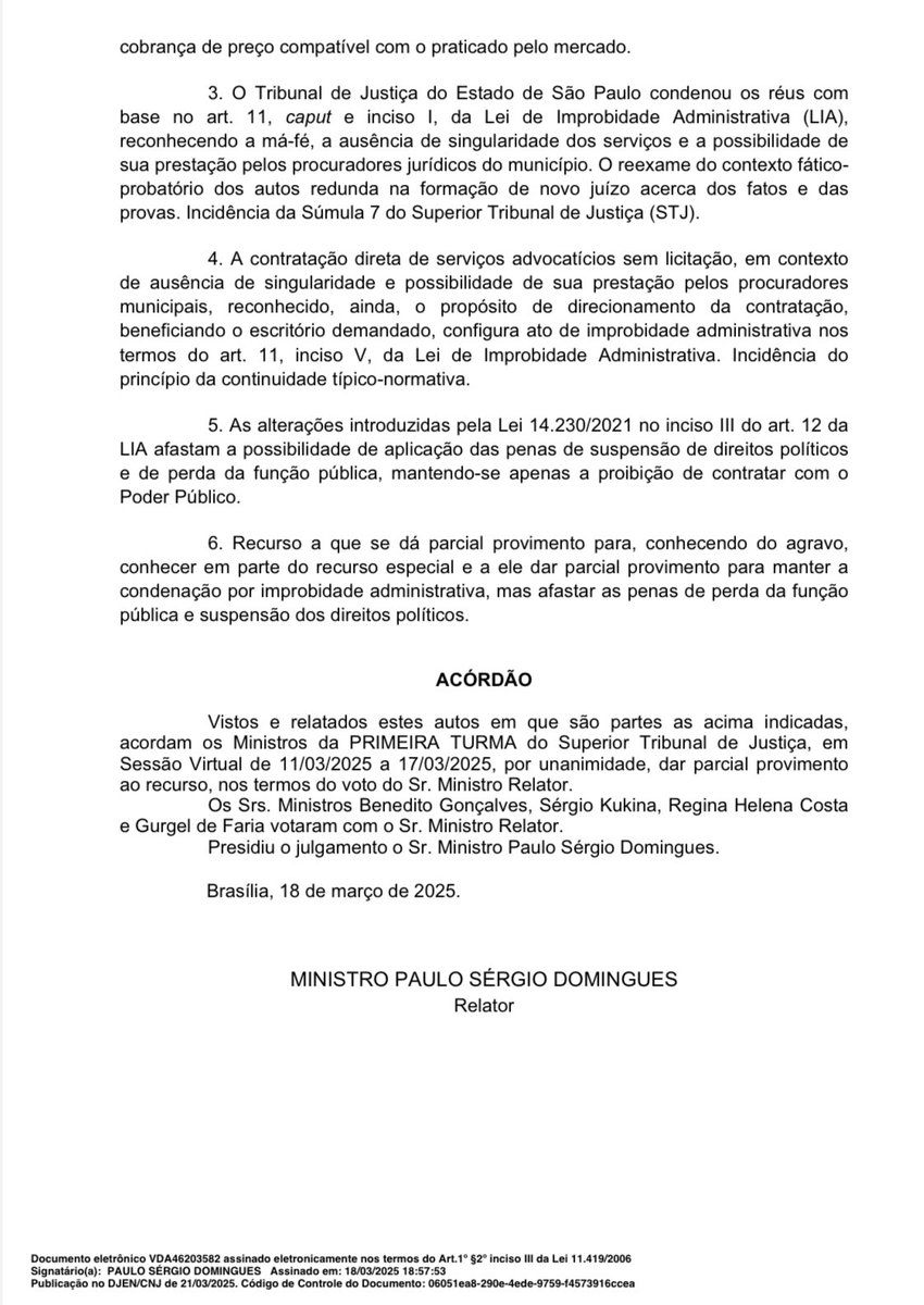 jorgamsoares's tweet photo. Para o STJ, a contratação direta de serviços advocatícios sem licitação,em contexto de ausência de singularidade e possibilidade de sua prestação pelos procuradores municipais,reconhecido,ainda,o propósito de direcionamento da contratação, beneficiando o escritório demandado,⤵️ https://t.co/Z3Me2keZDF