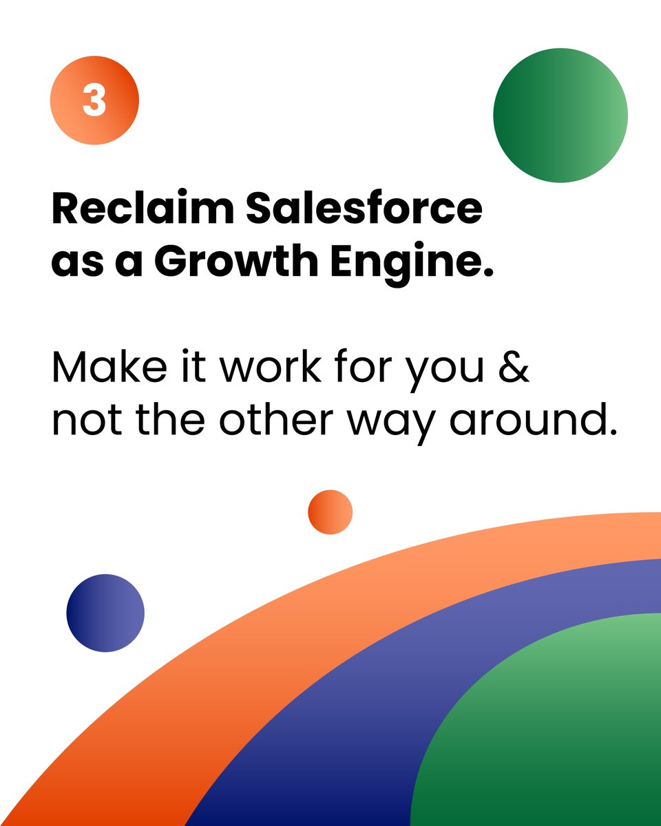 TriColorInitia's tweet image. Salesforce isn’t working for you?
It’s time to rebuild — not repair.
#SmartCRM #SalesforceArchitecture #AutomationStrategy #TricolorInitiatives #B2B