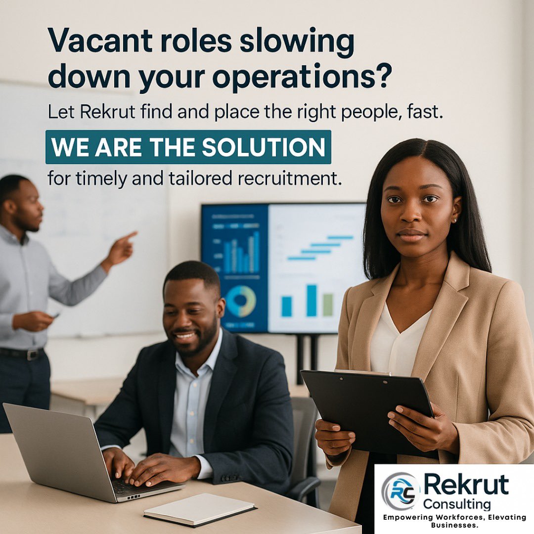 rekrutng's tweet image. WE ARE THE SOLUTION.

Partner with us and enjoy seamless talent aquicition.

#recruitment #talentaquisition  #recruitmentexperts #rekrutconsulting