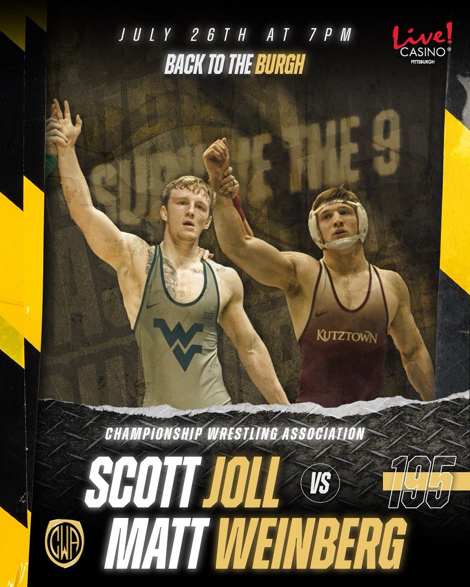 CWAWrestle's tweet image. 🚨MATCH ANNOUNCEMENT🚨
Scott Joll returns after a savvy performance in CWA Showcase III to square off against 3x D2 All-American for @KUGoldenBears, Matt Weinberg.
#FolkstyleGonePro