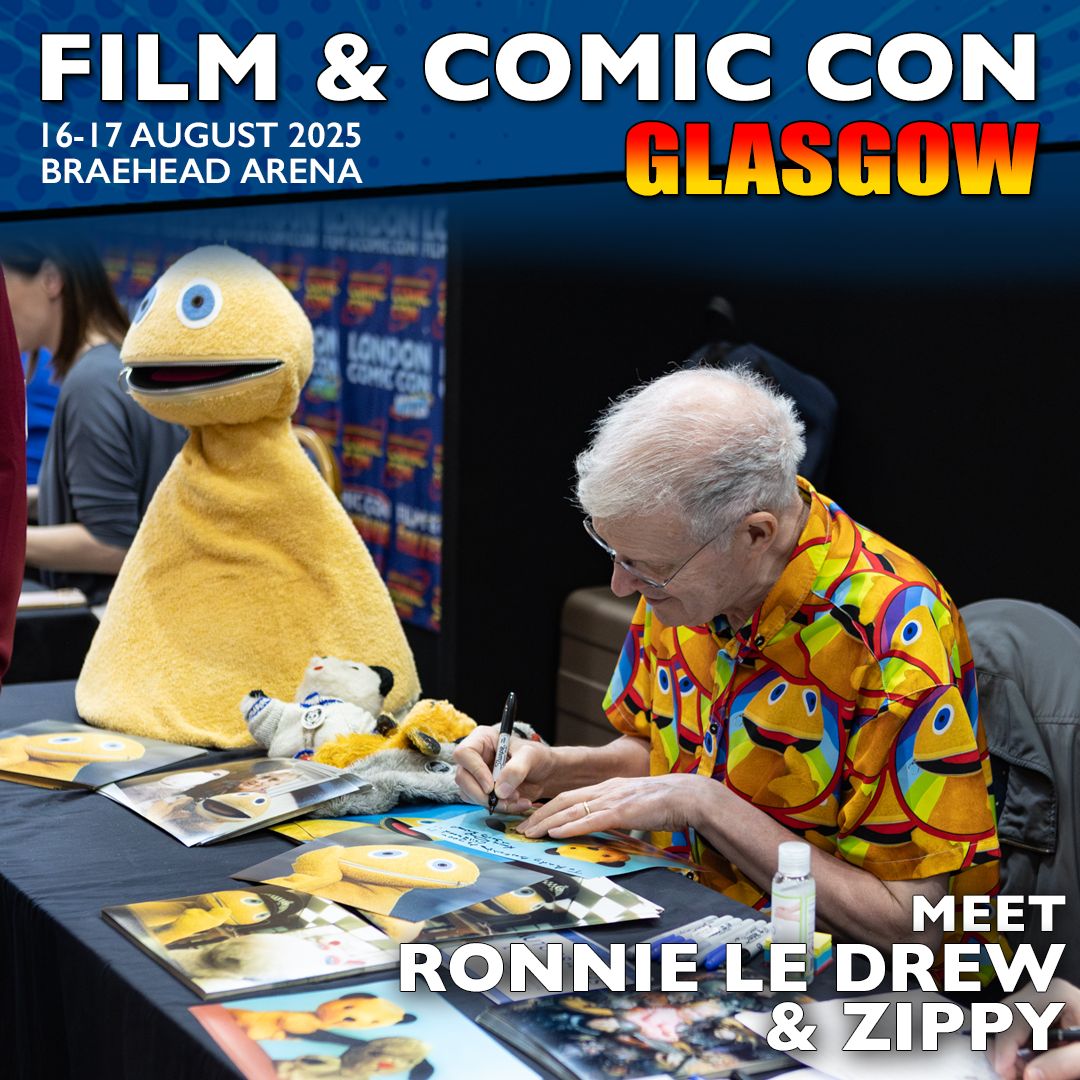 Showmasters's tweet image. We're excited to welcome Ronnie Le Drew and the loveable Zippy to #FCCGlasgow in a few weeks!
Book your tickets to see him now - buff.ly/uxvVgut