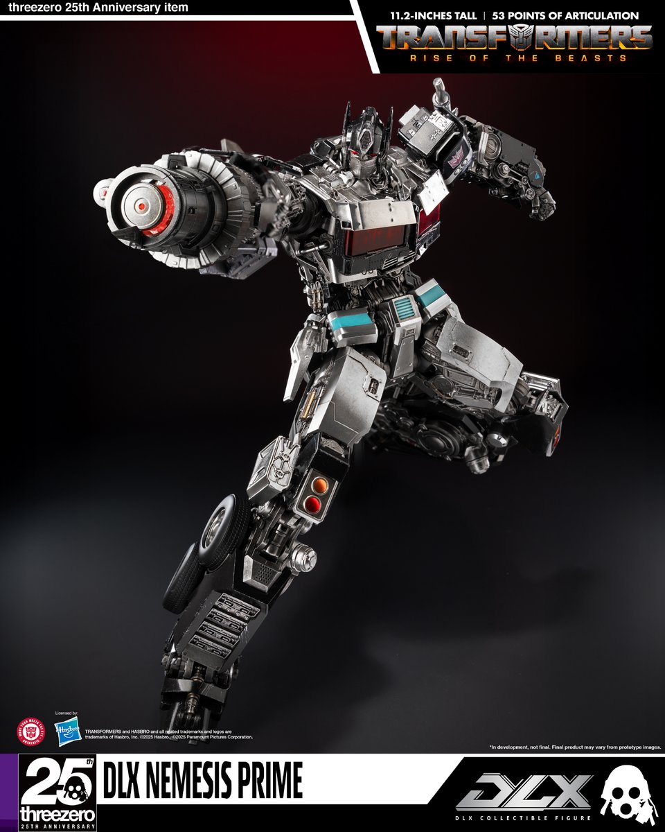 threezeroHK's tweet image. 【Pre-order the DLX Nemesis Prime NOW!】
DLX Nemesis Prime is now available for pre-order at ACGHK 2025! Limited to 100 pieces, available only while supplies last. Please stay tuned for updates on future sales details.
Chrome-plated finishes adorn the drop visor, exhausts,…