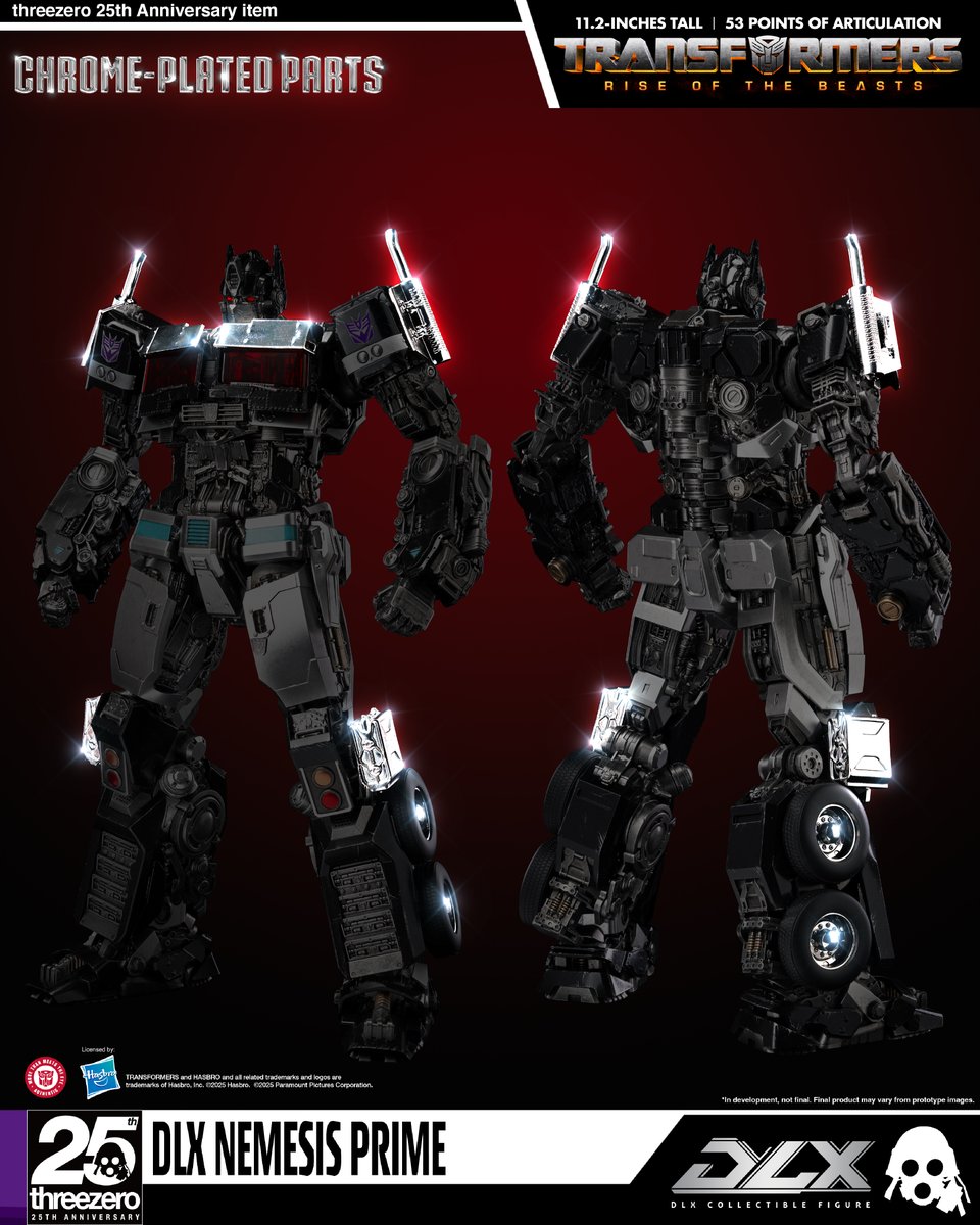 threezeroHK's tweet image. 【Pre-order the DLX Nemesis Prime NOW!】
DLX Nemesis Prime is now available for pre-order at ACGHK 2025! Limited to 100 pieces, available only while supplies last. Please stay tuned for updates on future sales details.
Chrome-plated finishes adorn the drop visor, exhausts,…