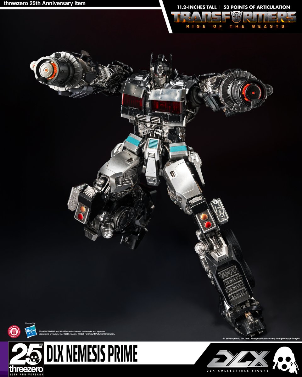 threezeroHK's tweet image. 【Pre-order the DLX Nemesis Prime NOW!】
DLX Nemesis Prime is now available for pre-order at ACGHK 2025! Limited to 100 pieces, available only while supplies last. Please stay tuned for updates on future sales details.
Chrome-plated finishes adorn the drop visor, exhausts,…