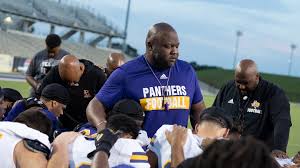 InsideHBCUFball's tweet image. Good morning HBCU Nation! This morning we S/O the Panthers @pvamufb_ and new Head Coach @coachjack212. The Panthers will start the Jackson Era on August 30th in the Labor Day Classic against in-state rival Texas Southern.