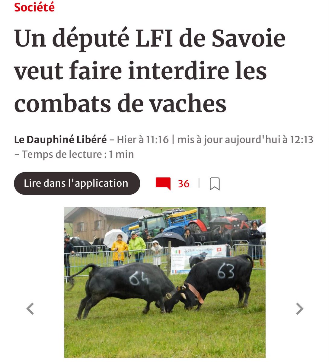 SebLambda's tweet image. Les combats de vaches : la priorité de priorités pour les insoumis.
🤡