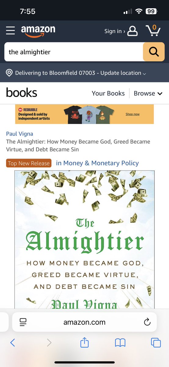 paulvigna's tweet image. The Almightier is still the top new release in Amazon’s money section.
“Vivifying storytelling” Bloomberg said. “Idiosyncratic, unorthodox but compulsively readable” American Banker said.
How did greed become good? The Almightier tells all.