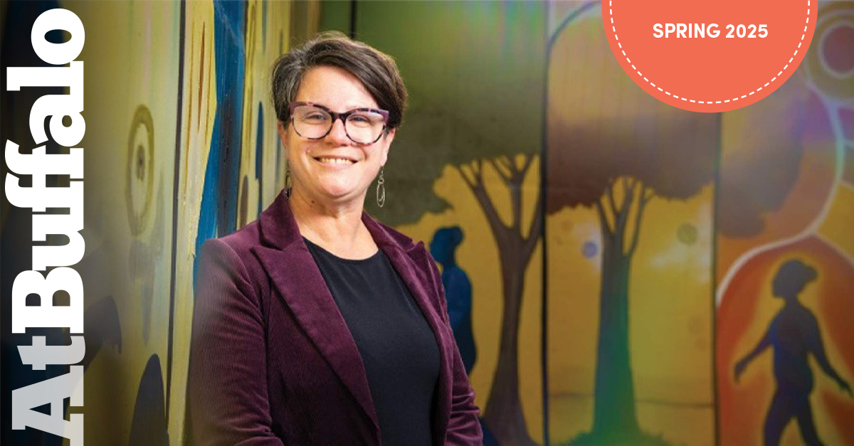 ubalumni's tweet image. From Peace Corps service to president and CEO of Western New York’s largest community-based behavioral health org, #UBuffalo alumna Elizabeth Woike, MSW ’04, has dedicated her career to empowering others. 💙 ms.spr.ly/6013s6jsL