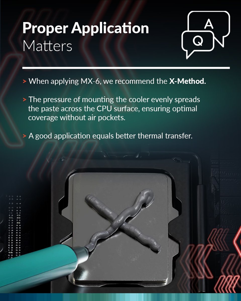 ARCTIChannel's tweet photo. Swipe through to understand what really affects thermal paste lifespan and how MX-6 helps you stay cool under pressure. 💨
#ARCTIC #ARCTICool #cooledbyARCTIC #coolerthanever #thecoolerway #MX6 #thermalpaste #PCmasterrace #hardware #tech #computer https://t.co/KBkAhIGJtB