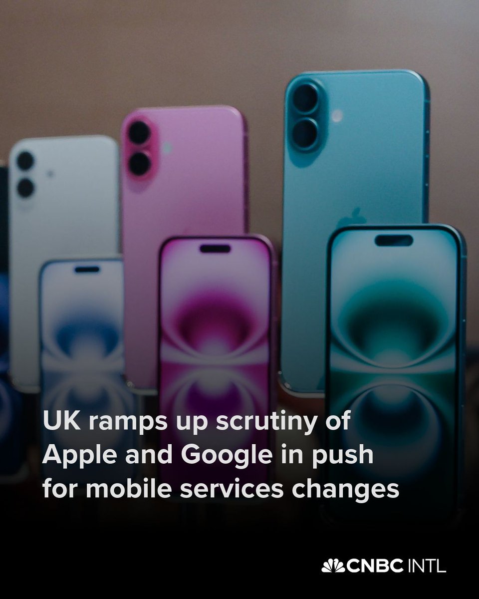 CNBCi's tweet image. Britain’s competition regulators have taken aim at the mobile ecosystems of Apple and Google, pushing the two companies to make changes to areas like their app stores.
Read more here: cnb.cx/40zhUPk