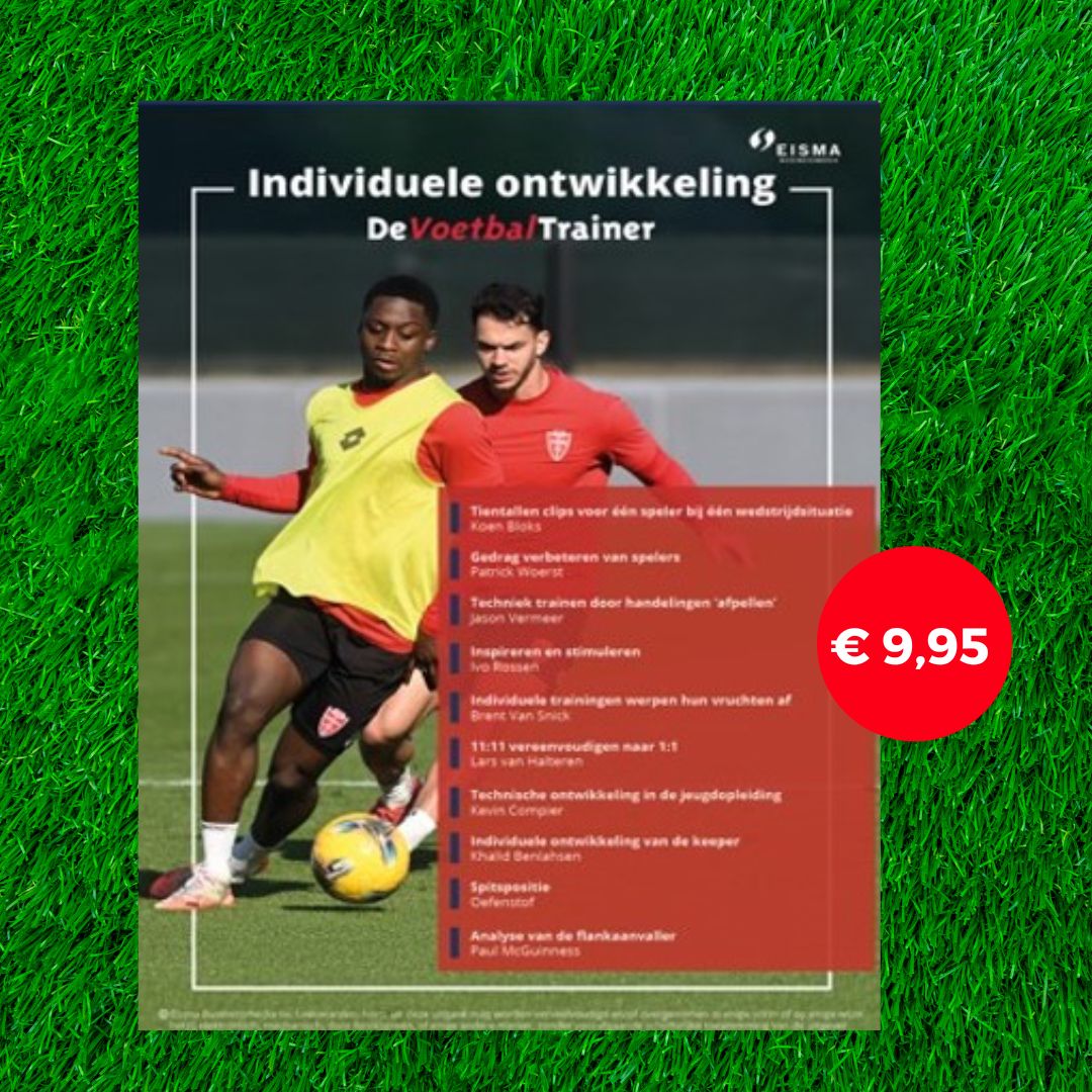 🔥 Wil jij als trainer écht het verschil maken in de ontwikkeling van jouw spelers?
📘 Ontdek het e-book "Individuele Ontwikkeling" van De Voetbaltrainer — dé gids voor coaches die spelersgericht willen trainen

In dit e-book vind je:
✅ Praktische oefenvormen gericht op