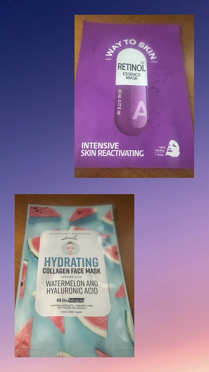 coolbeansanna's tweet image. New face masks! #skincare #sheetmasks  #retinol #collagen  #selfcare