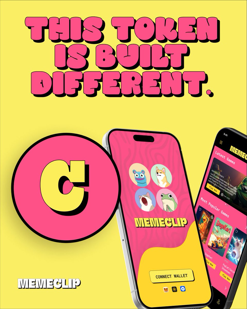 This isn’t just another meme token.

This one comes with a real arcade.

Real games. Real rewards.

$MCLIP is built different and the presale is LIVE.

Play early. Earn first.

👉 memeclip.io