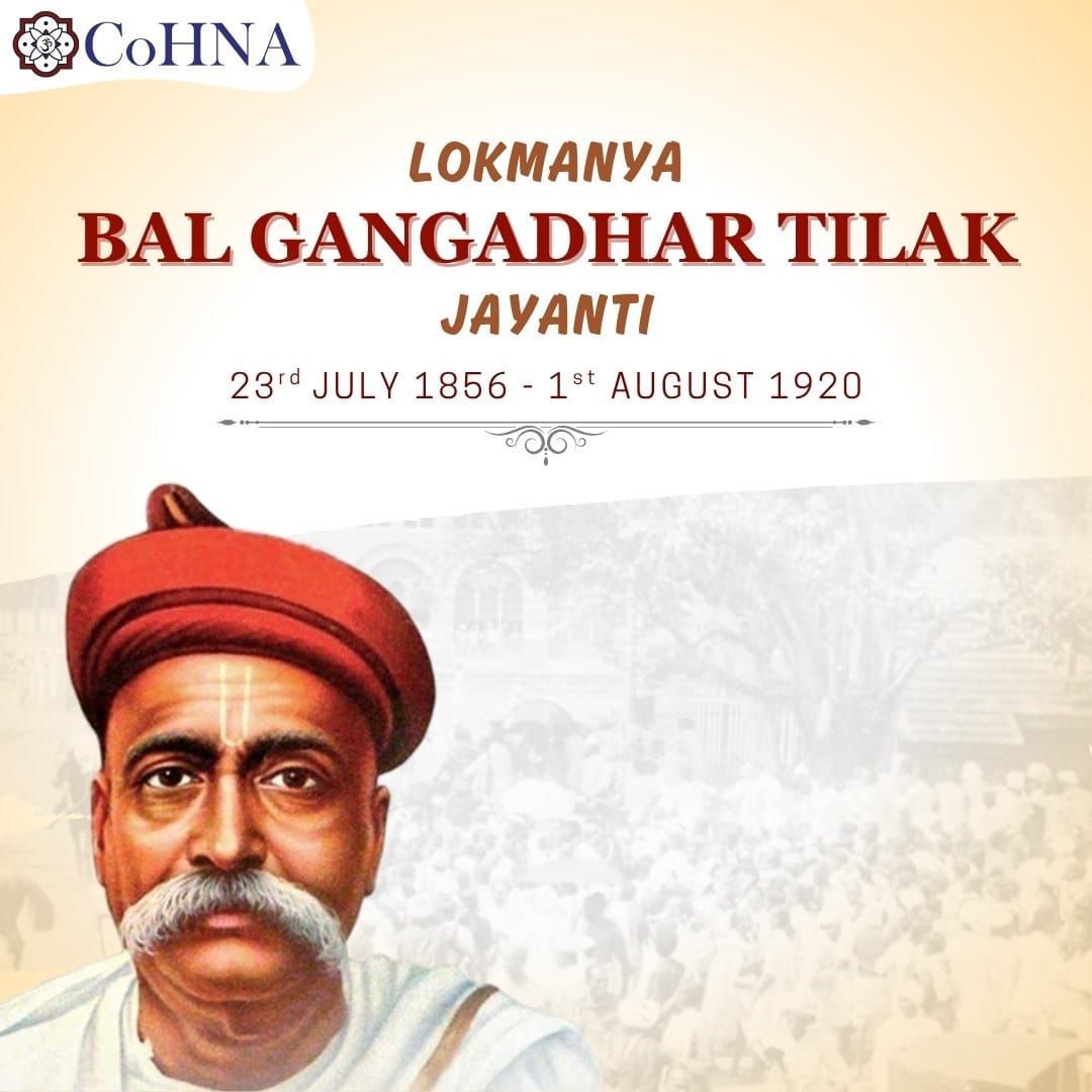 CoHNAOfficial's tweet image. Bal Gangadhar Tilak, born Keshav Gangadhar Tilak, was an Indian freedom fighter, teacher, and independence activist. He was also popularly known as Lokmanya, which means "accepted as a leader by the masses." He was one of the prime architects of the modern Indian freedom movement…