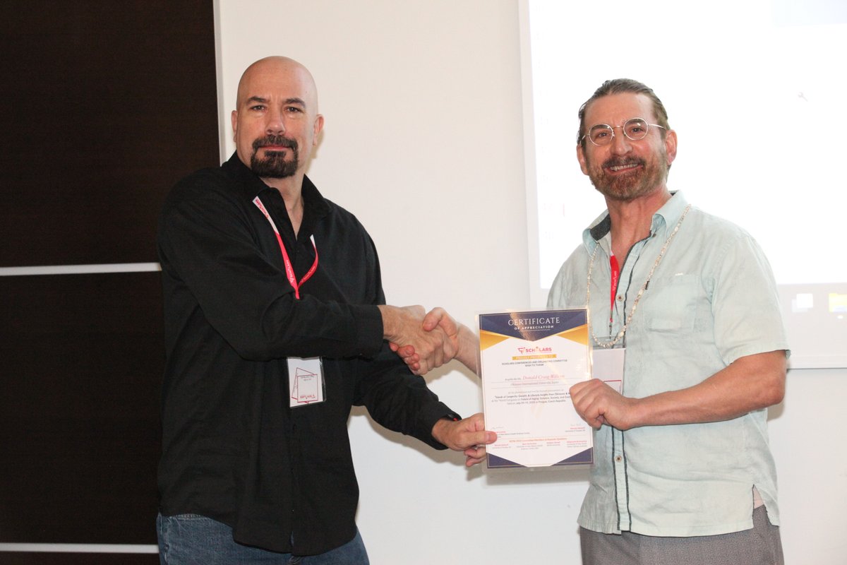 ConferenceAging's tweet image. 📍 Event Recap
#WCFA2025 Glimpses | Keynote Spotlight
We were honored to host Dr. Donald Craig Willcox (Okinawa Intl. University, Japan) at WCFA 2025!

Upcoming event: WCFA 2026
📅 July 20–21, 2026 | Vienna, Austria
🔗 Learn more: scholarsconferences.com/aging-geriatri…

@ScholarsConfer1