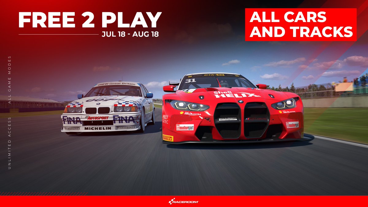 OverTake_gg's tweet image. 🚨 @raceroom announced it will continue to bring the heat after its Free 2 Play month: Its Summer Campaign sees a big sale followed by an even bigger update 😯
📰 Get the details and find out which dates to mark in your calendar: overtake.gg/news/big-disco…