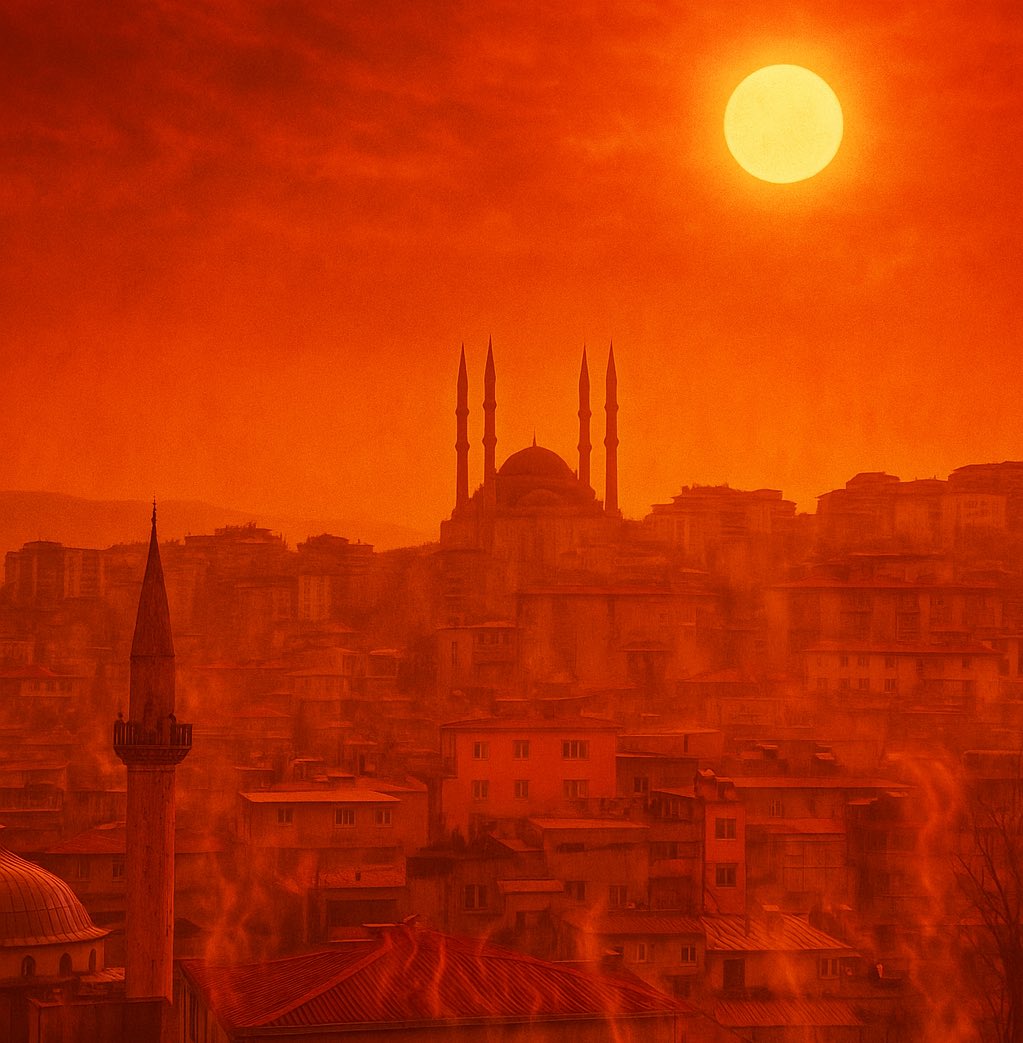 Kahramanmaraş’ta hissedilen sıcaklık 50 dereceye yükseldi.