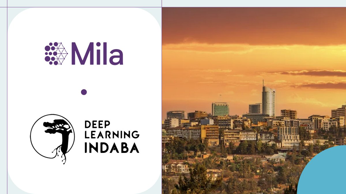 Mila_Quebec's tweet image. Mila's proud to support Deep Learning Indaba 2025 in Rwanda! This pivotal African AI event will convene over 600 experts, fostering keynotes, workshops, and vital discussions on responsible AI and empowering African voices. A Mila delegation will be on site to present their…