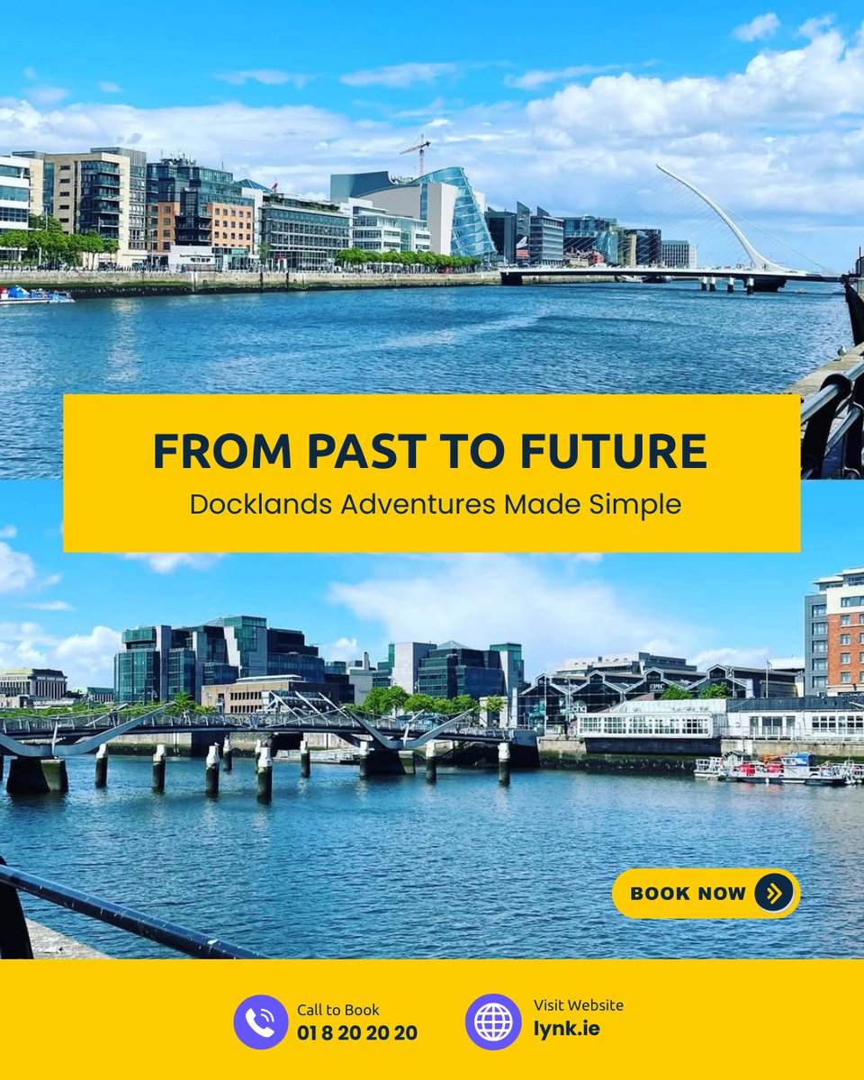 Old warehouses turned sleek offices. Bridges that light up the night. The Docklands is Dublin’s coolest blend of heritage and innovation. Lynk links you to riverside coffee stops, modern art, and that perfect skyline shot.

#SmoothCommute #dublin #SkipTheTraffic #CrokePark