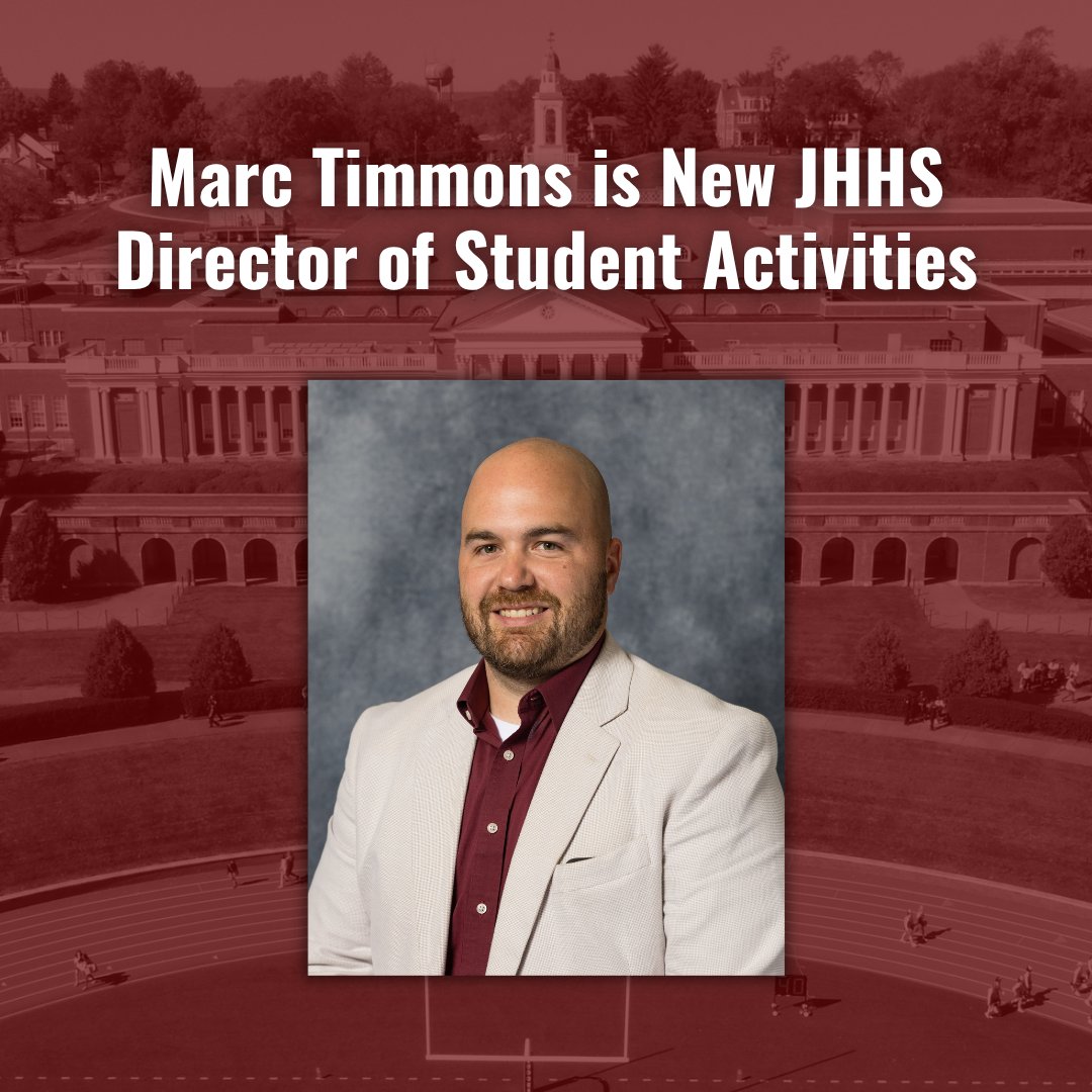 📰 Big News! We are proud to announce that Mr. Marc Timmons has been named the new Director of Student Activities at John Handley High School. More here: secure.smore.com/n/93p15