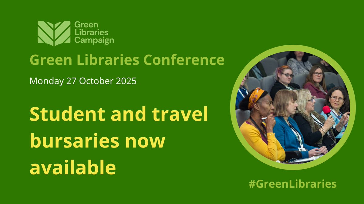 CILIPinfo's tweet image. 🌱Tickets are already being snapped up for this year’s #GreenLibraries Conference. Don&apos;t forget -early-bird is available until Mon 1 Sept. From climate fiction to writing a sustainability action plan, it’s a brilliant programme. Take a look: cilip.org.uk/greenlibraries…