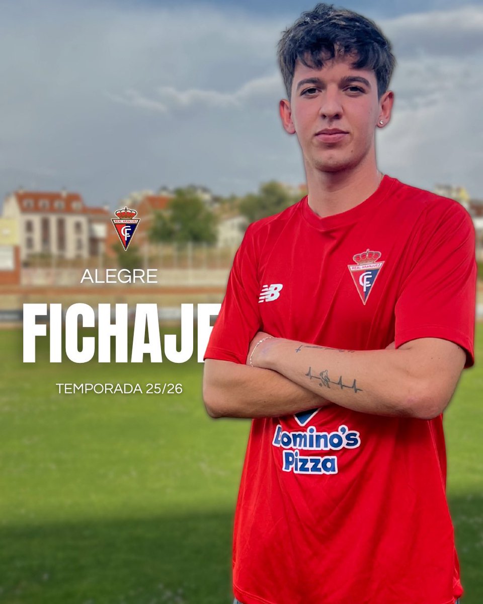 ⚡️ ¡Ya es ribereño!

💥 𝗔𝗟𝗘𝗚𝗥𝗘, nueva incorporación para la 25/26

Extremo de 22 años procedente de Los Yébenes - San Bruno. Un jugador vertical, rápido y con calidad para reforzar el ataque 🎯

¡Bienvenido!❤️💙

#VamosAranjuez #OrgulloRibereño