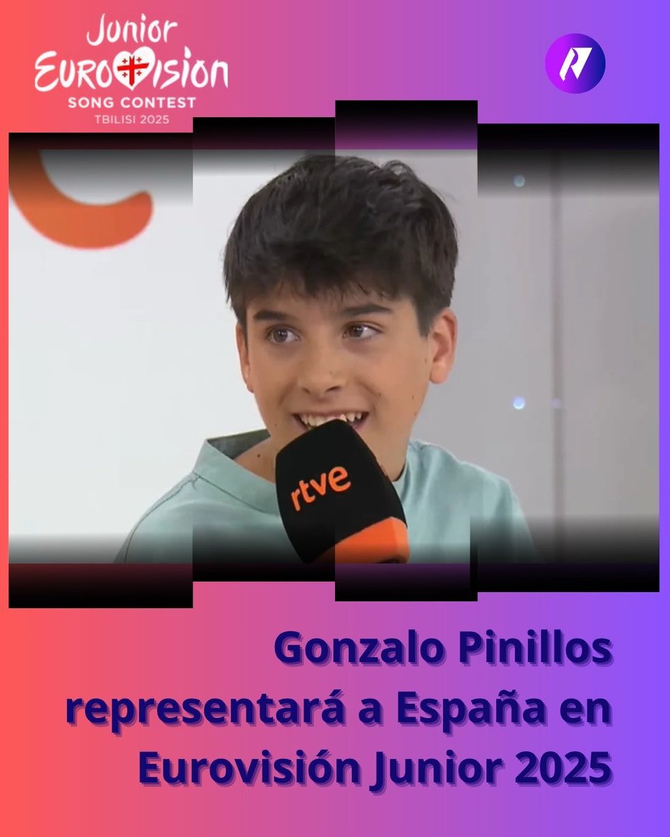 🎙️Gonzalo Pinillos, madrileño de 14 años, representará a España en #EurovisionJunior 2025 

RTVE elegirá su canción internamente entre varias propuestas. El festival será en diciembre en Tiflis 🇬🇪

🎶 ¿Balada al piano o algo más movido?

#JESC2025 #GonzaloPinillos