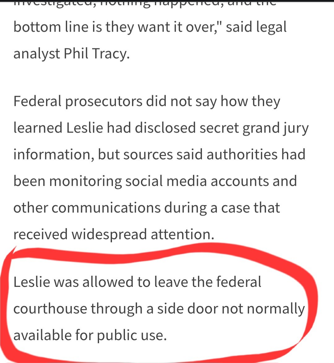 MafiaMasshole's tweet image. This never happens. Ever. Would be something they did for a cooperating witness though.
