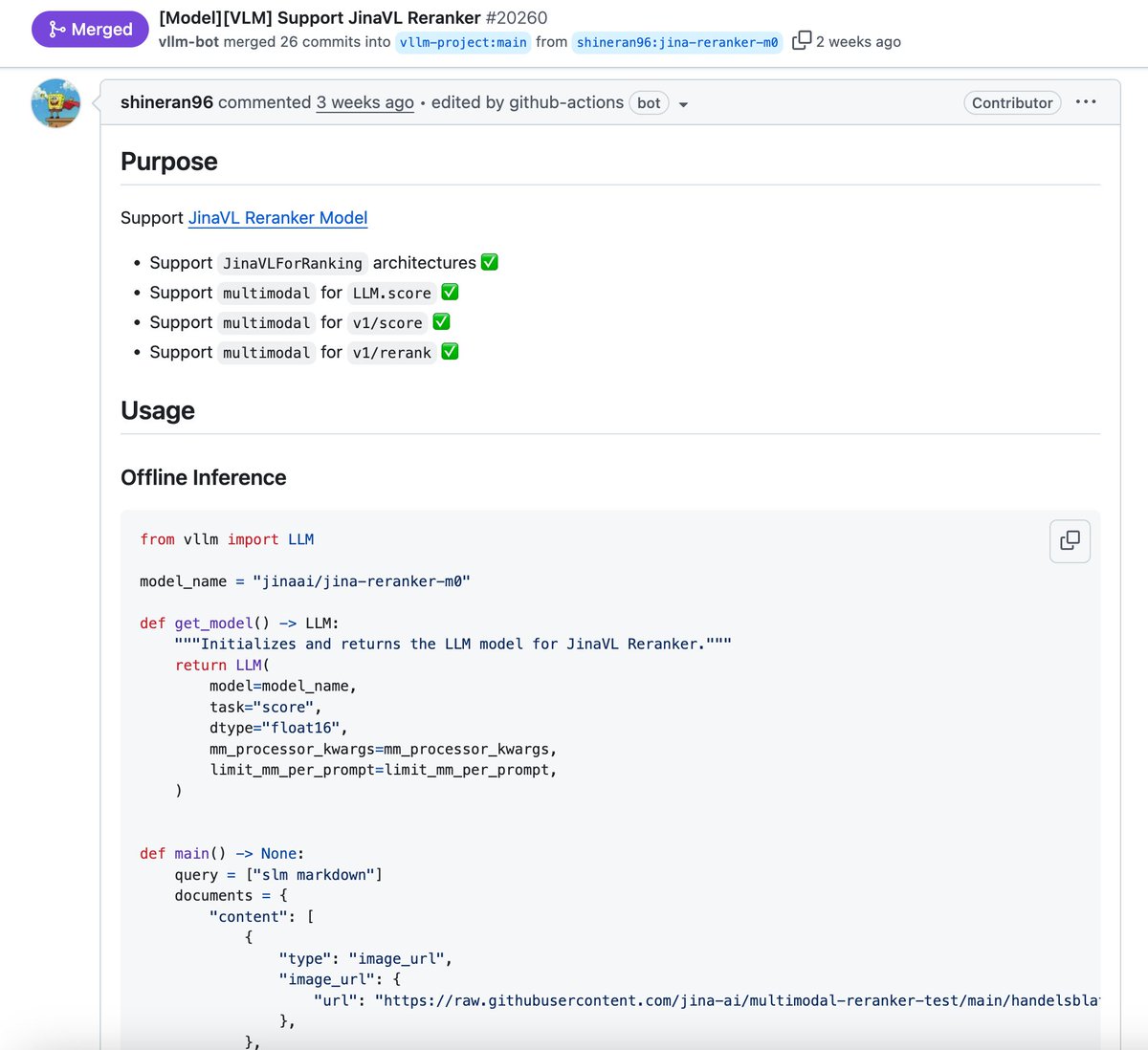 vLLM is finally supporting our multi-modal reranker  jina-reranker-m0  huggingface.co/jinaai/jina-re… This is neat!