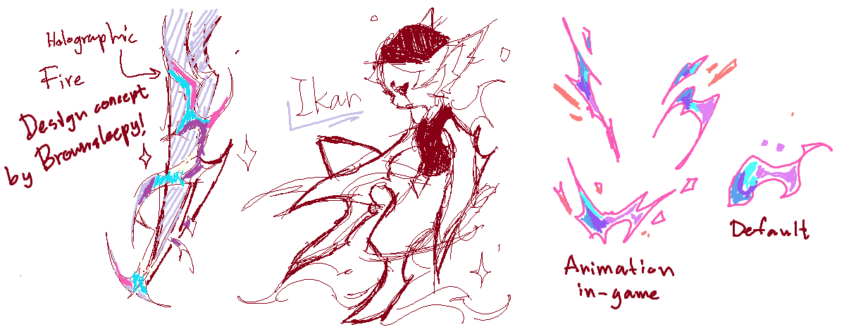 Brownsleepyyy's tweet photo. #STDAU #slendytubbiesthedevilamongus fanmade Infected Weapon Design for @ikar_pxc I imagined as purple fire in holographic & amethyst color. https://t.co/1ChkdvwBLv