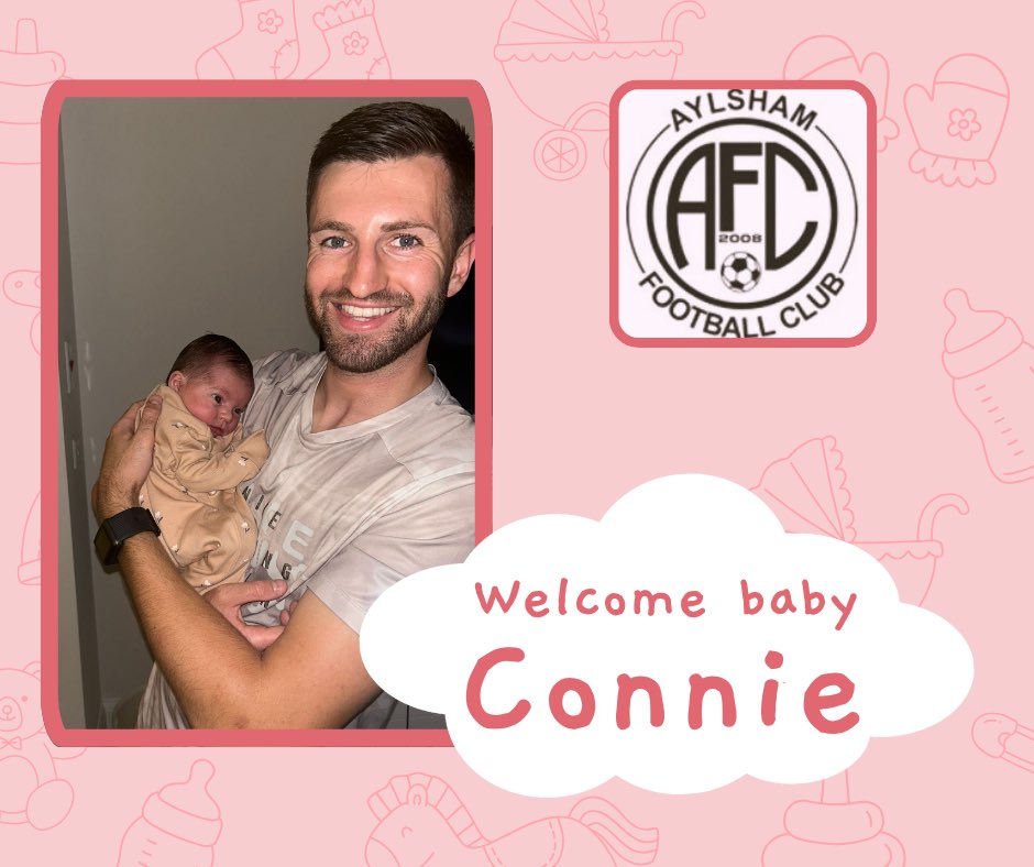 aylsham_fc's tweet image. Huge congratulations to Rory Judd from our Men’s First Team & his wife on the birth of their beautiful daughter Connie.
A new supporter for AFC💗