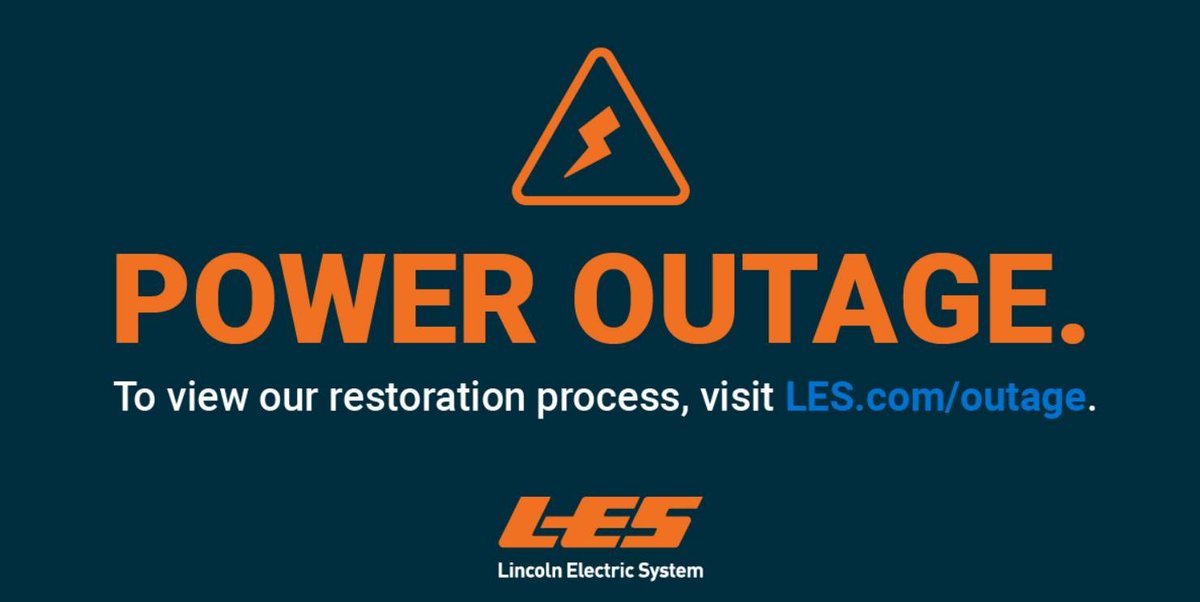We currently have an outage in the area of 52nd St-79th/HWY 2-Blanchard affecting 550 customers. Hold tight, our crews are working to restore power. If your power went out, report it at LES.com/outage.
