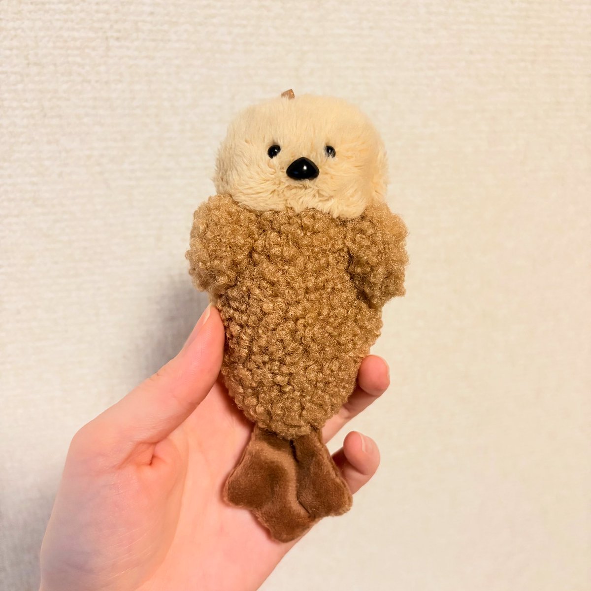 Ueeeeeeeeee's tweet image. 新作できました〜!!
「エビふりゃいな子ラッコキーホルダー」です🦦🍤💛
エビフライに見えることがある子ラッコ…そんなかわいい姿をぬいぐるみキーホルダーにしました🧵
だいぶエビフライ寄りにしてみました😂モコモコでかわいいです☁️☁️
#ラッコ #ハンドメイド #ぬいぐるみ #キーホルダー