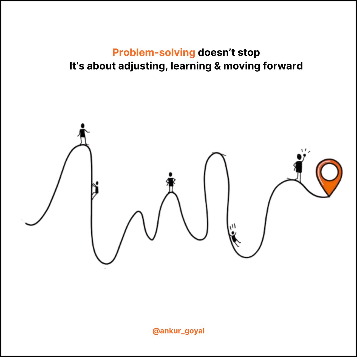 ankurgoyal2204's tweet image. You’ll spend half your time solving problems you didn’t expect to have.
At some point in your startup journey, you’ll hit a wall that completely blindsides you.
It could be an HR headache.
A tech mess you didn’t plan for.
Or that sudden dip in revenue that makes you question…