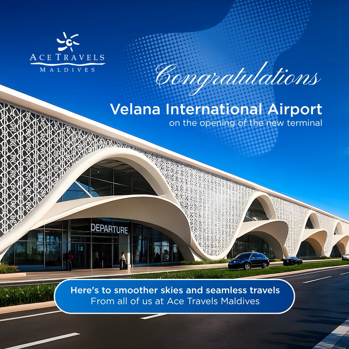 Our team congratulates Velana International Airport on the grand opening of its new terminal, a major leap forward in redefining travel to the Maldives. Here's to smoother skies and unforgettable journeys ahead!✨