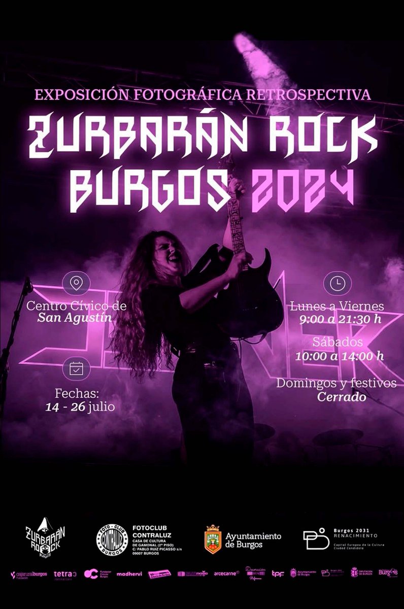 Dos días de heavy metal en San Agustín con el Zurbarán Rock y aún resuena la música. Puedes disfrutar de la exposición fotográfica hasta el 26 de julio. A cargo del colectivo A Contraluz.