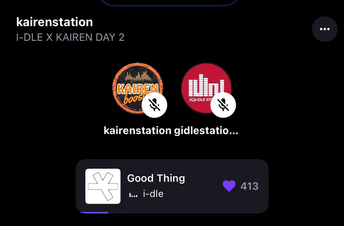 (G)I-DLE Station 🎶 (@g_i_dlestation) on Twitter photo 🎶 #IDLEXKAIREN
🎶🎶 Day 2 Streaming Collaboration
🎧 i-dle ~ Good Thing
📻 stationhead.com/kairenstation
#idle #아이들 <a href="/official_i_dle/">i-dle (아이들)</a>
#kairen 🎶 #IDLEXKAIREN
🎶🎶 Day 2 Streaming Collaboration
🎧 i-dle ~ Good Thing
📻 stationhead.com/kairenstation
#idle #아이들 <a href="/official_i_dle/">i-dle (아이들)</a>
#kairen