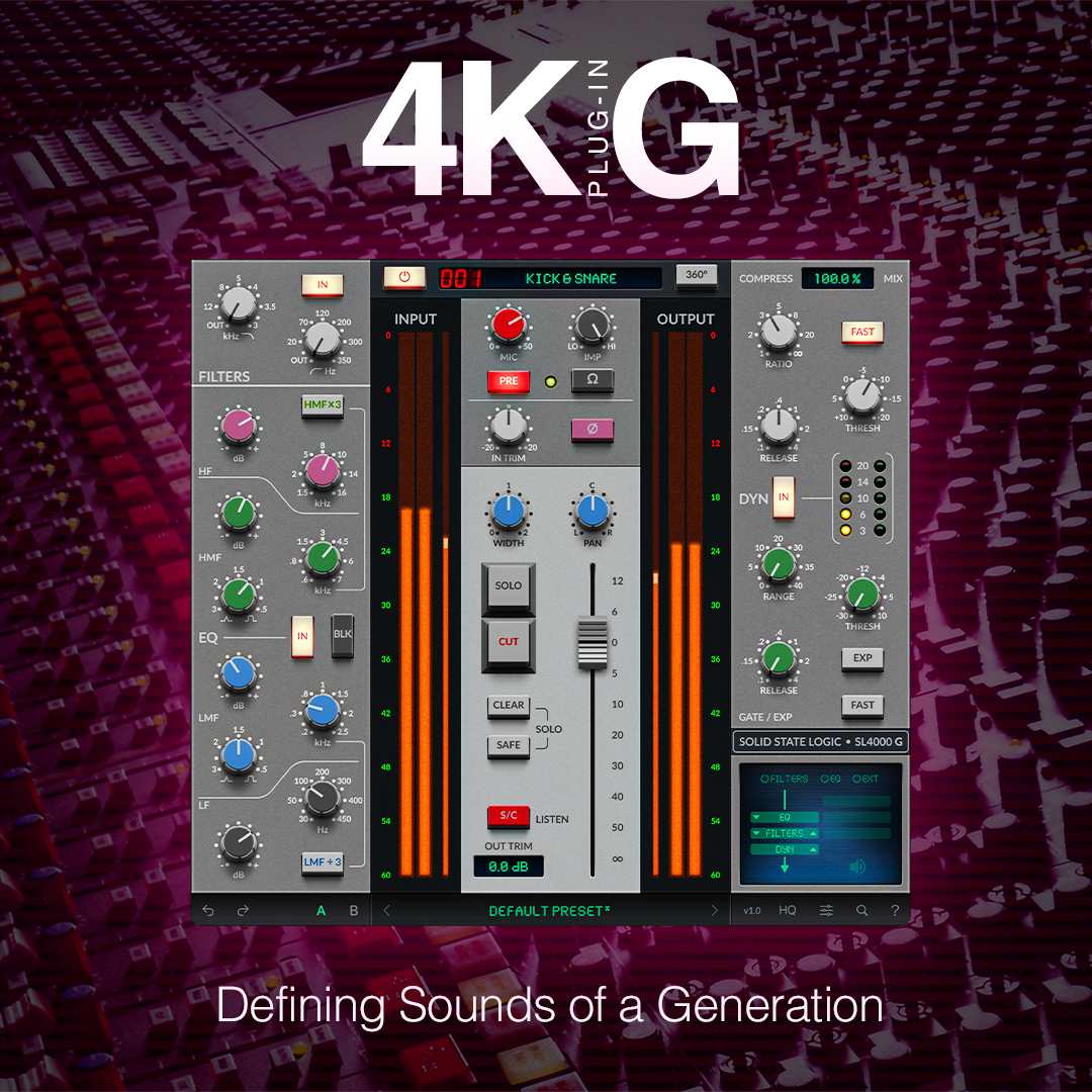 solidstatelogic's tweet image. 🔥 🎶 Announcing the SSL 4K G plug-in by Solid State Logic - the definitive emulation of the SSL 4000 G channel strip, created by its original designers to authentically recreate the sound of a generation. Offering detailed circuit modelling down to the component level of the…