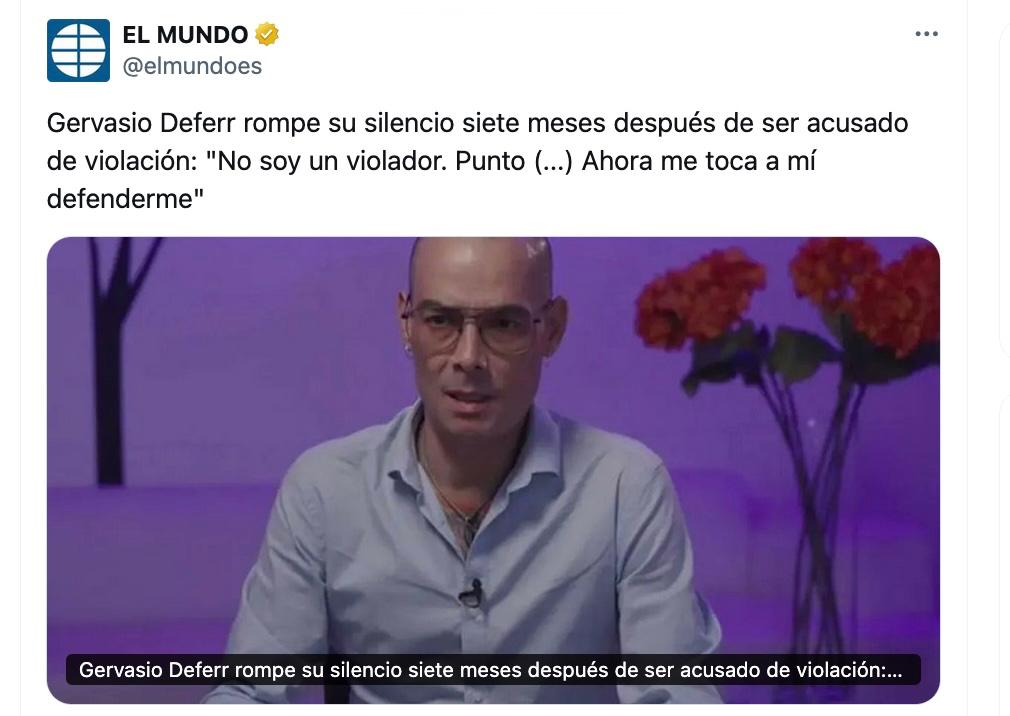 Verás, <a href="/elmundoes/">EL MUNDO</a>
lo de entrevistar a hombres acusados de #ViolenciaMachista presentándolos como víctimas...  es para hacérselo mirar ➿

 #MásAlláDeLosTitulares