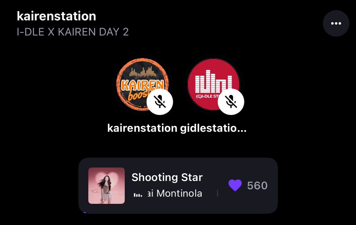 (G)I-DLE Station 🎶 (@g_i_dlestation) on Twitter photo 🎶 #IDLEXKAIREN
🎶🎶 Day 2 Streaming Collaboration
🎧 Kai Montinola~ Shooting Star
📻 stationhead.com/kairenstation
#idle #아이들 <a href="/official_i_dle/">i-dle (아이들)</a>
#kairen 🎶 #IDLEXKAIREN
🎶🎶 Day 2 Streaming Collaboration
🎧 Kai Montinola~ Shooting Star
📻 stationhead.com/kairenstation
#idle #아이들 <a href="/official_i_dle/">i-dle (아이들)</a>
#kairen