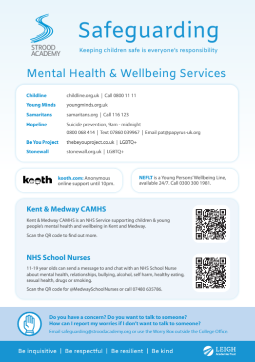 Strood Academy (@stroodacademy) on Twitter photo 🛡️ Safeguarding at Strood Academy 🛡️
If you or someone you know is struggling with mental health or wellbeing, support is always available. 📱💬📞
You can also contact our Safeguarding Team directly throughout the summer holidays:📧 safeguarding@stroodacademy.org 🛡️ Safeguarding at Strood Academy 🛡️
If you or someone you know is struggling with mental health or wellbeing, support is always available. 📱💬📞
You can also contact our Safeguarding Team directly throughout the summer holidays:📧 safeguarding@stroodacademy.org