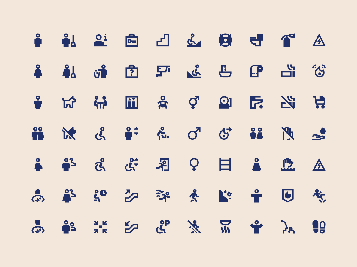streamlinehq's tweet image. Essential icons for public spaces in Sharp Remix style β¨
