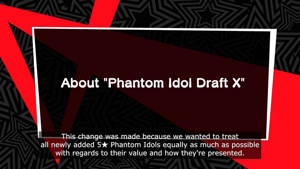 Persona 5: The Phantom X ( Global )

Marian will be added to standard banner on half anniversary