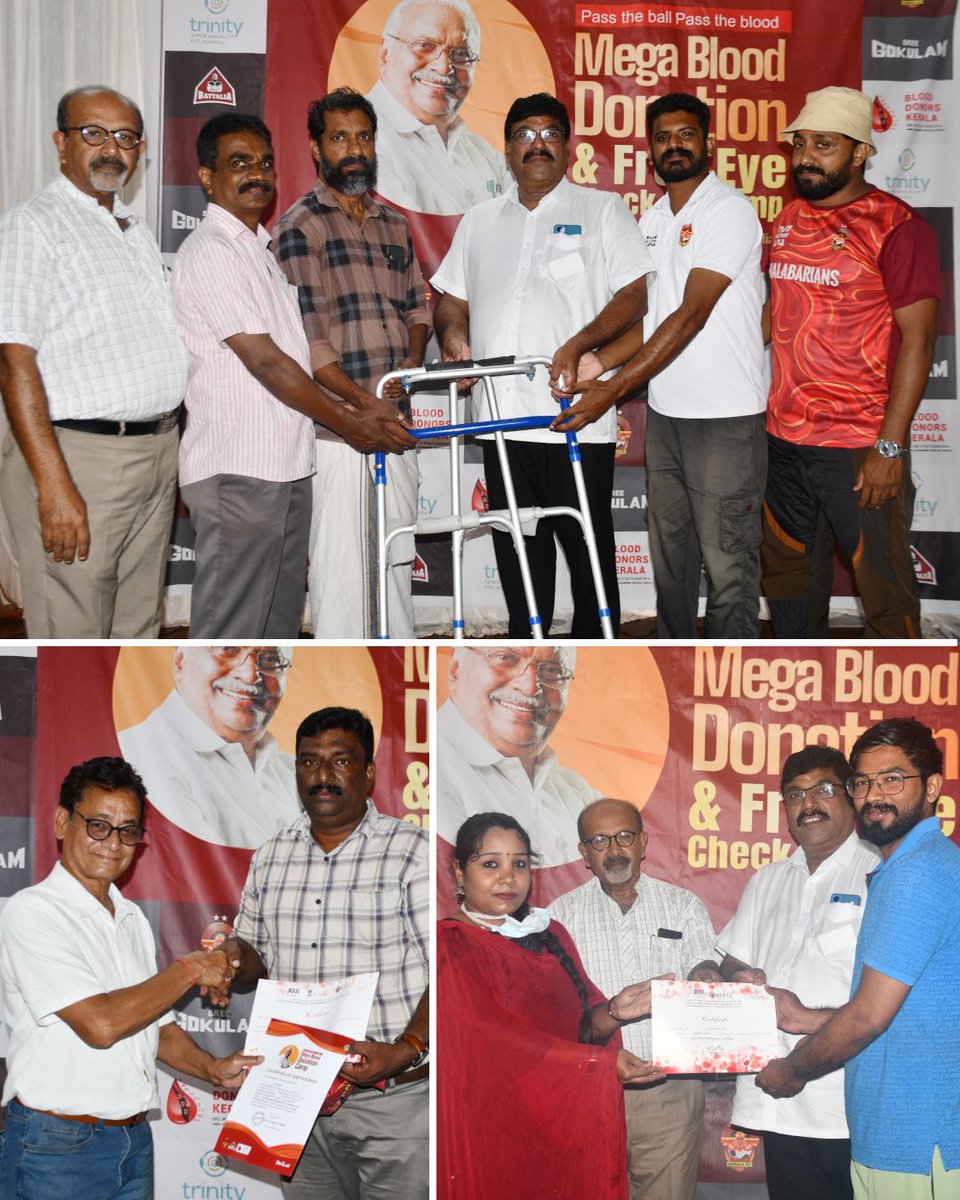 Because service is the greatest celebration! ❤️ Glimpses from the blood donation and free eye check-up camp by Battalia.

#gkfc #malabarians  #Indianfootball #gokulamkeralafc