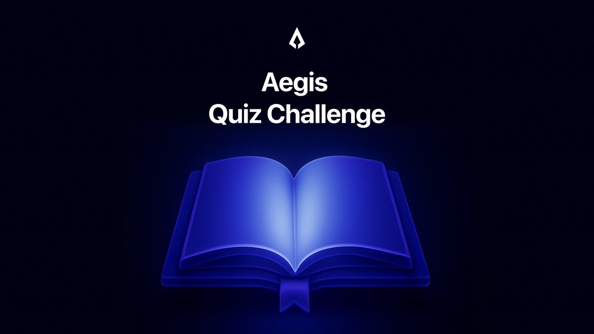 Aegis is hosting our first community quiz tomorrow, July 24th at 12 PM CET in our Discord.

Test your knowledge, earn rewards, and learn more about the Aegis ecosystem.

Join our Discord to participate👇