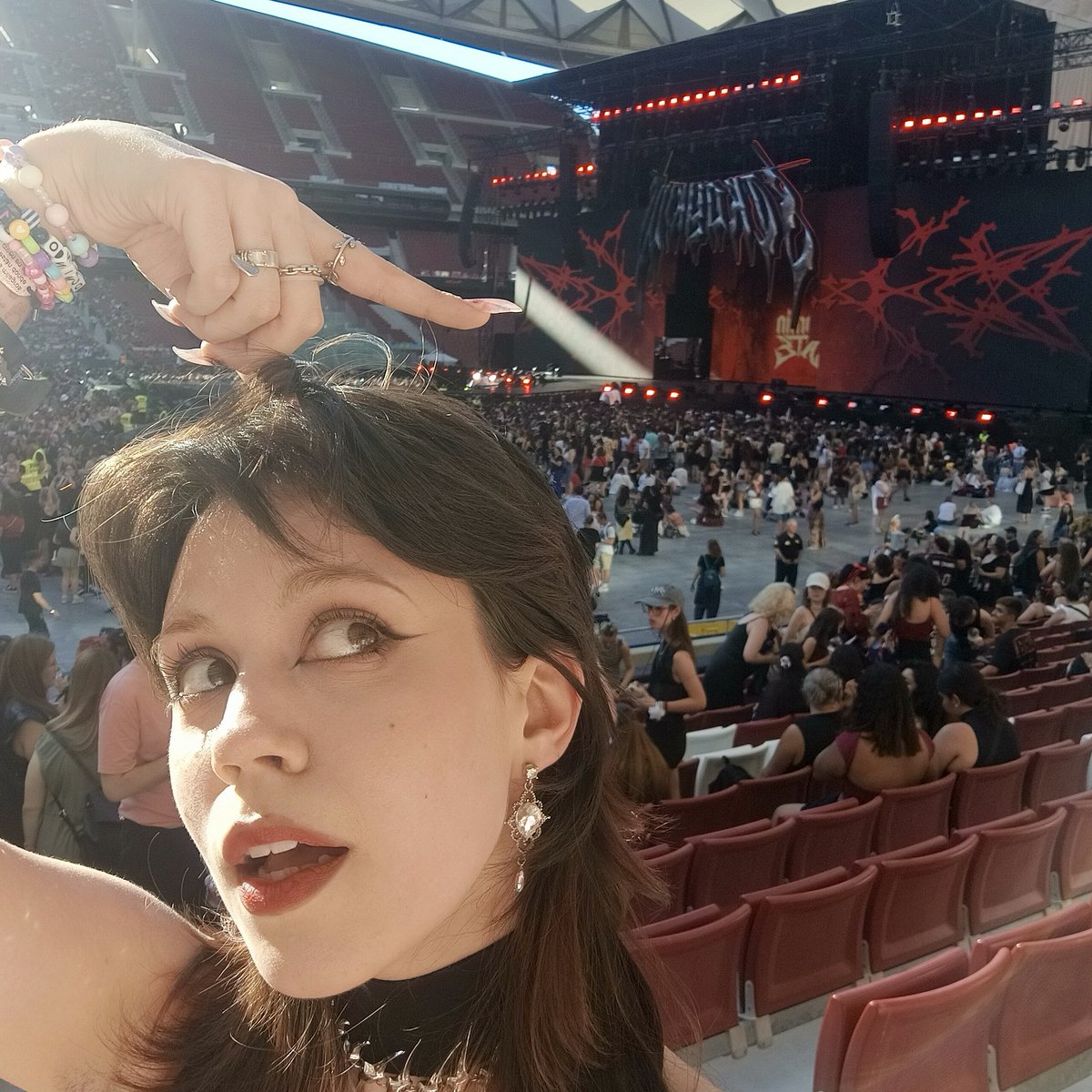 22xiu2's tweet image. it felt crazy... thx madrid thx skz 🫶🎀