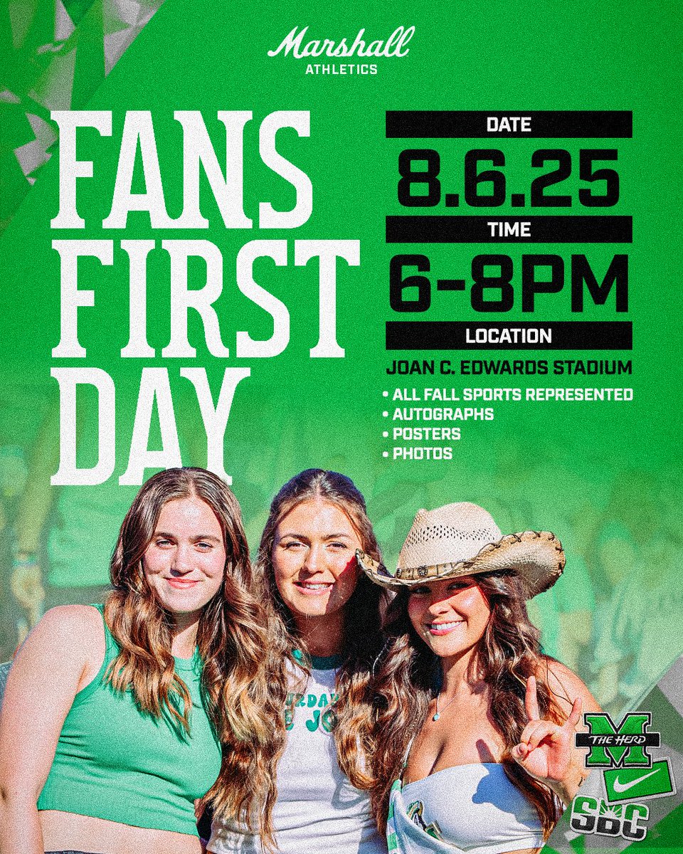 HerdZone's tweet image. Whoโs ready?! ๐๐
Our first event to kick off the new season is BACK and set for August 6th! ๐ฅ
๐ The Joan
๐ค Meet the teams
๐ธ Take pics
๐๏ธ Grab autographs
๐ Snag your 2025 team posters
Itโs your first chance to connect with all our fall sports squads โ donโt miss it! ๐
